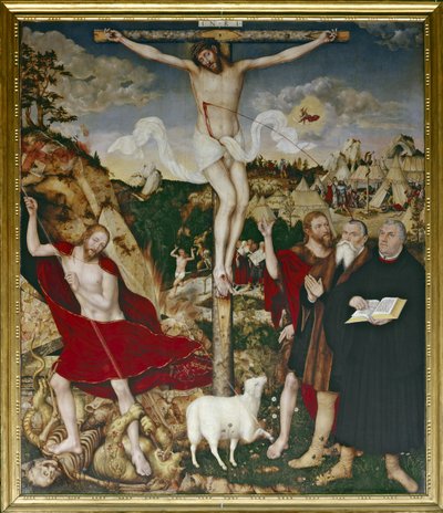 Kristus på korset af Lucas the Elder Cranach