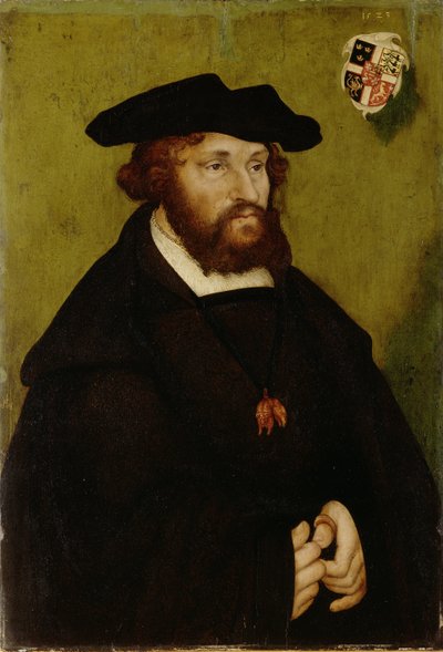 Christian II de Danemark, Norvege et Suede - Portræt af Kong Christian II af Danmark (1481-1559), af Cranach, Lucas, den ældre (1472-1553). Olie på træ af Lucas the Elder Cranach