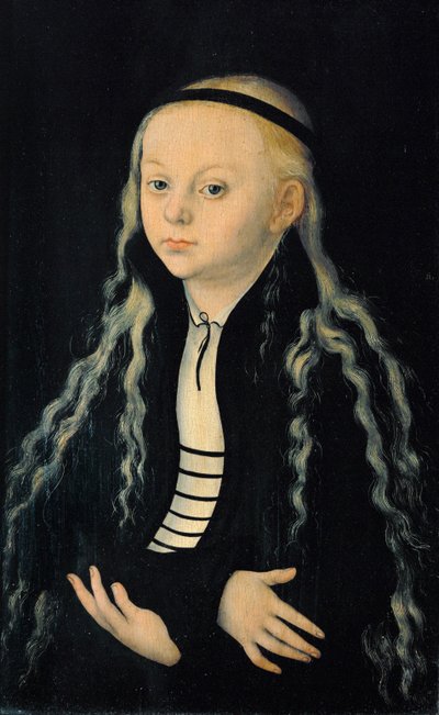 Magdalena Luther, datter af reformatoren Martin Luther ... af Lucas the Elder Cranach