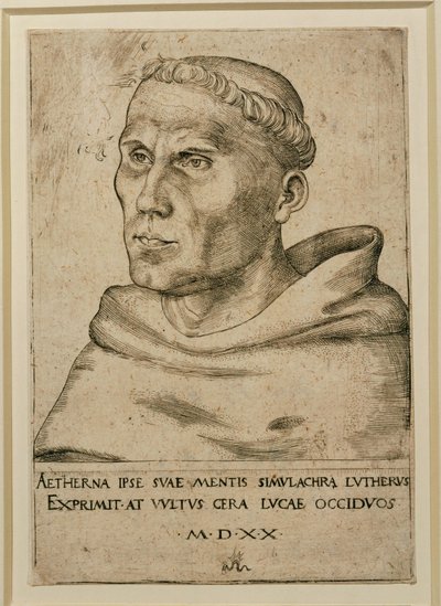 Martin Luther ... (kobberstik) af Lucas the Elder Cranach