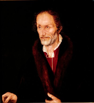 Portræt af Philippe Melanchton (Philipp Schwartzerd af Lucas the Elder Cranach