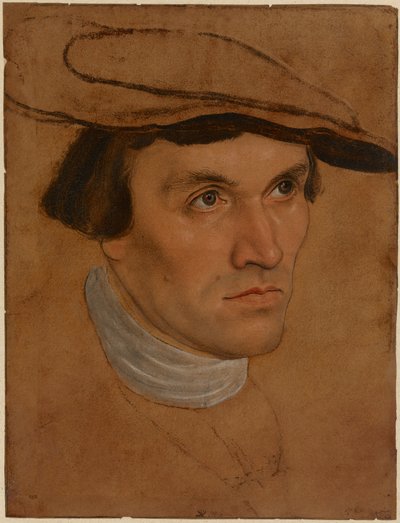 Portræt af en mand, ca. 1530 (olie på papir) af Lucas the Elder Cranach