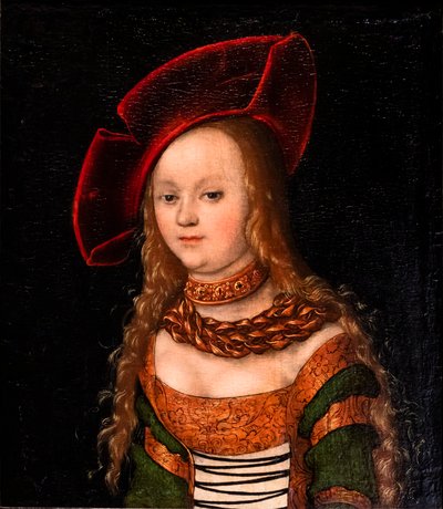 Portræt af en ung kvinde af Lucas the Elder Cranach