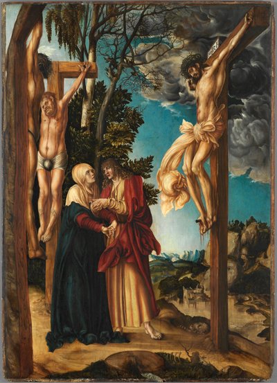 Korsfæstelsen af Cranach, Lucas, den ældre (1472-1553). Olie på træ af Lucas the Elder Cranach