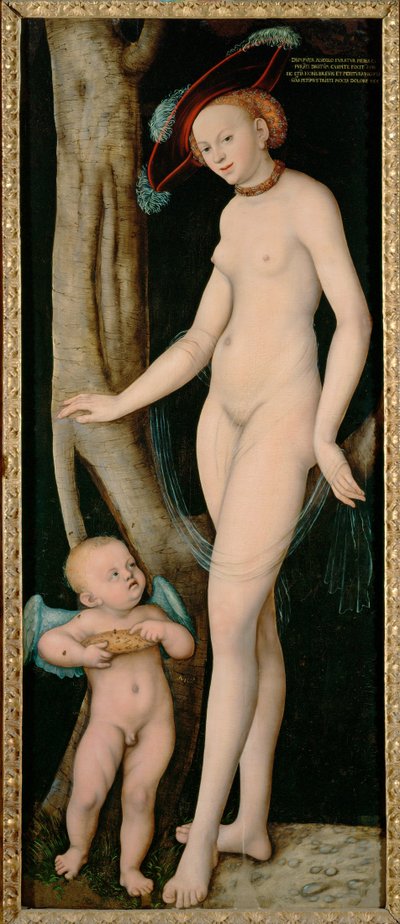 Venus og Amor af Lucas the Elder Cranach