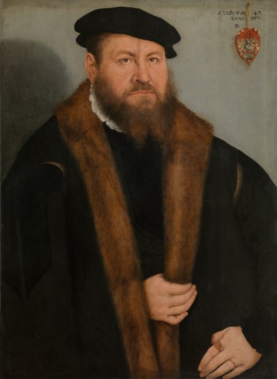 Portræt af en mand af Lucas the Younger Cranach