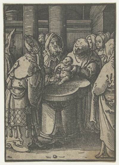 Kristi omskærelse Stupid Passion (serietitel) af Lucas van Leyden (attributed to)