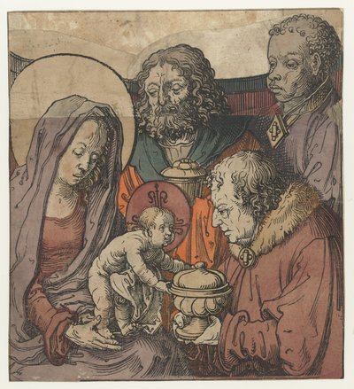 Magiernes tilbedelse af Lucas van Leyden (circle of)