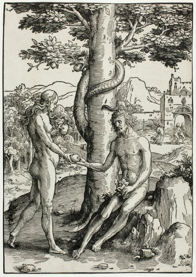 Adam og Eva (Menneskets fald) af Lucas van Leyden