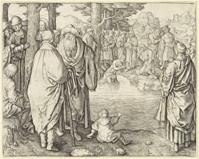 Kristi dåb af Lucas van Leyden
