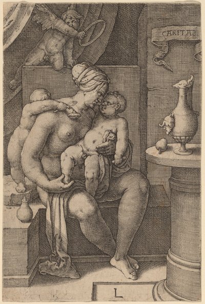 Caritas (velgørenhed) af Lucas van Leyden