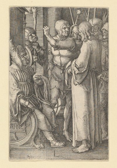 Kristus før Annas, 1521. af Lucas van Leyden