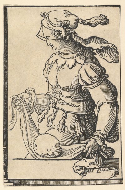 Cumean Sibyl, fra serien af Sibyller, ca. 1530. af Lucas van Leyden