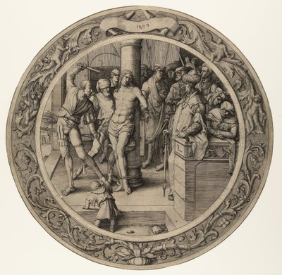 Kristi flagelation The Round Passion (serietitel) af Lucas van Leyden