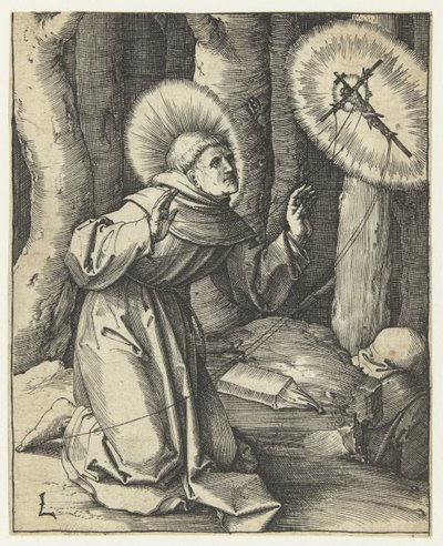 Stigmatiseringen af ​​den hellige Frans af Lucas van Leyden