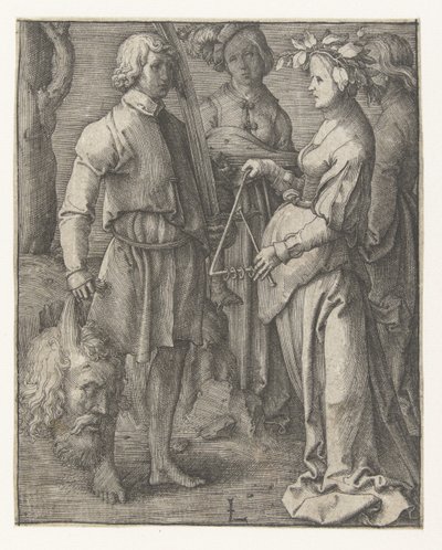 I triumf gå David af Lucas van Leyden