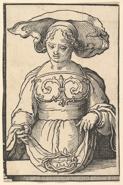 Delphic Sibyl, fra serien af Sibyller, ca. 1530. af Lucas van Leyden