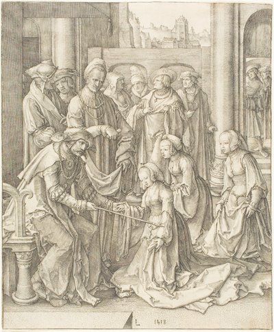 Ester før Ahasverus af Lucas van Leyden