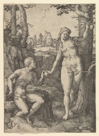 Menneskets fald, 1529. af Lucas van Leyden