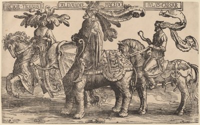 Hector af Troja, Alexander af Makedonien, Julius Cæsar af Lucas van Leyden