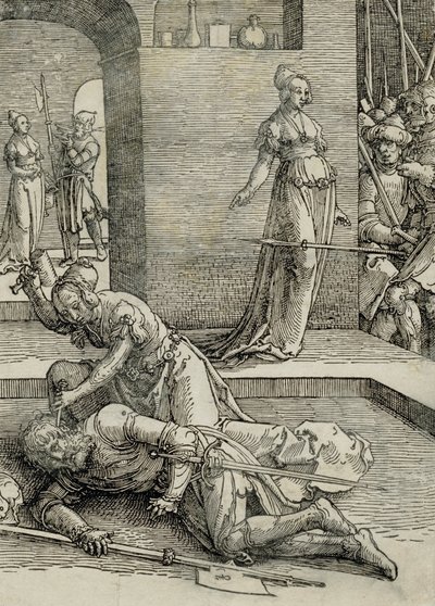 Jael dræber Sisera, 1515-19 af Lucas van Leyden