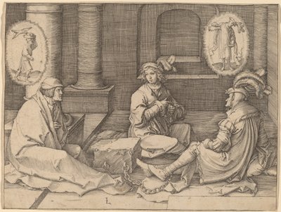 Joseph tolker drømmene i fængslet af Lucas van Leyden