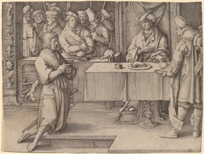 Joseph fortolker Faraos drømme af Lucas van Leyden