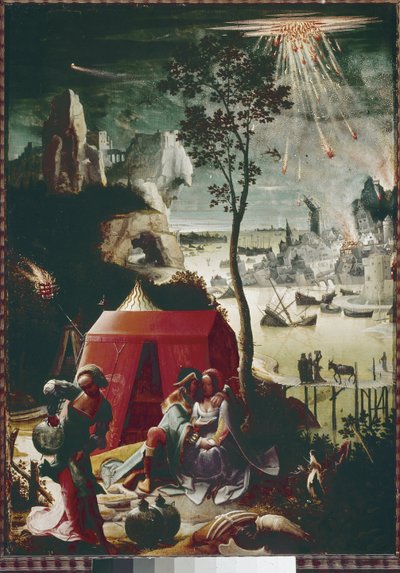 Lot og hans døtre (olie på panel, ca. 1517) af Lucas van Leyden