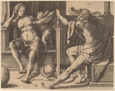 Mars, Venus og Amor af Lucas van Leyden