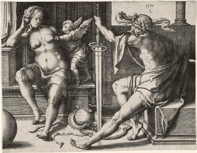 Mars, Venus og Amor af Lucas van Leyden