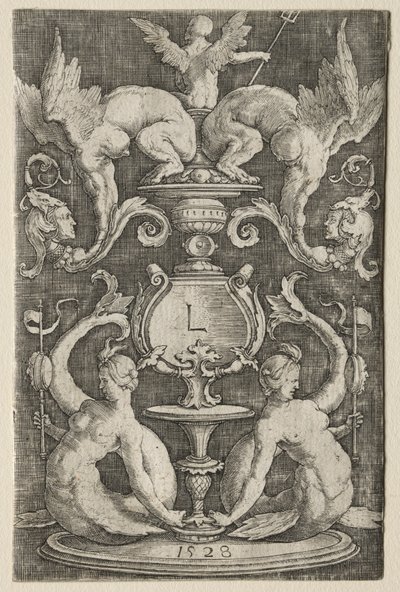 Panel af ornament af Lucas van Leyden