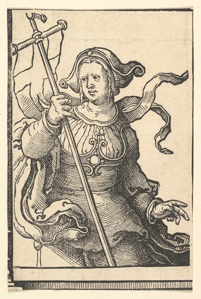 Phrygian Sibyl, fra serien af Sibyller, ca. 1530. af Lucas van Leyden