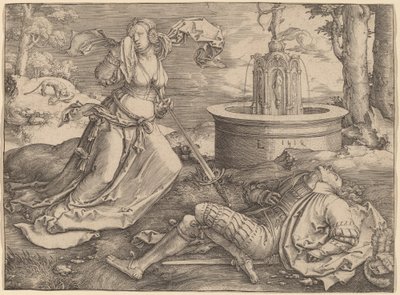 Pyramus og Thisbe af Lucas van Leyden