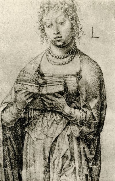 Læsende pige af Lucas van Leyden