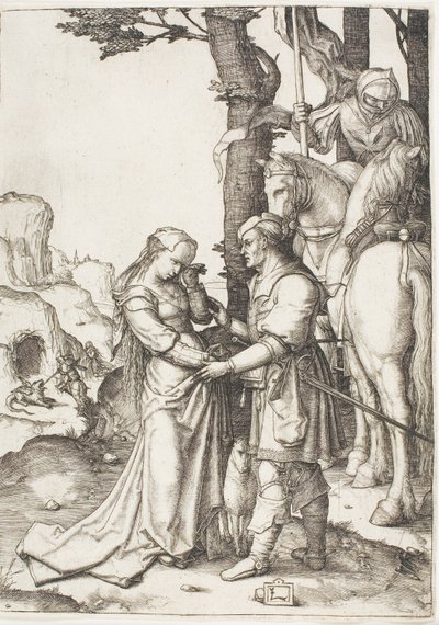 Saint George befrier prinsessen af Lucas van Leyden