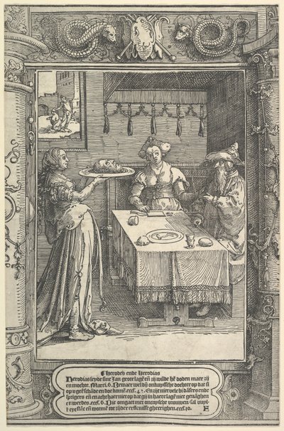 Salome med Johannes Døberens Hoved, ca. 1517. af Lucas van Leyden