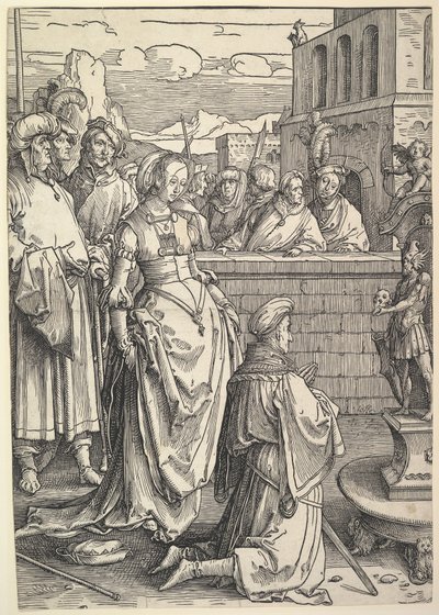 Salomon tilbeder et idol, ca. 1514. af Lucas van Leyden