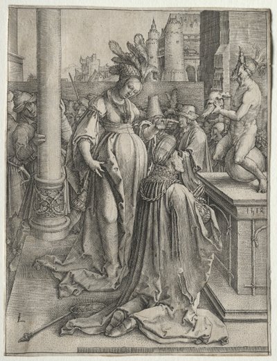 Salomons afgudsdyrkelse, 1514. af Lucas van Leyden