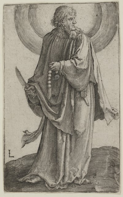 St. Bartholomew, ca. 1511 (gravering) af Lucas van Leyden