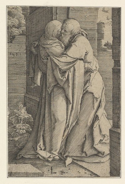 St. Joachim omfavner St. Anna, 1520. af Lucas van Leyden
