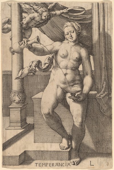 Temperancia (temperance) af Lucas van Leyden