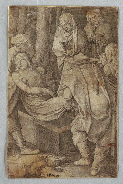 Begravelsen, fra The Passion af Lucas van Leyden