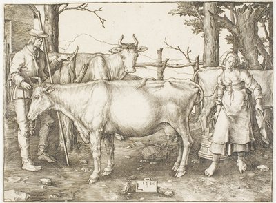 Mælkepigen af Lucas van Leyden