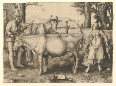 Mælkepigen, 1510. af Lucas van Leyden