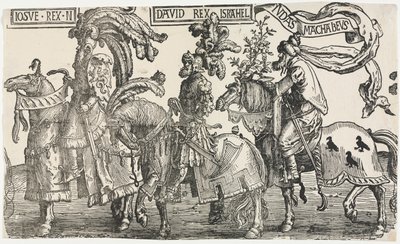 De ni helte: Joshua, David, Judas Makkabæerne af Lucas van Leyden