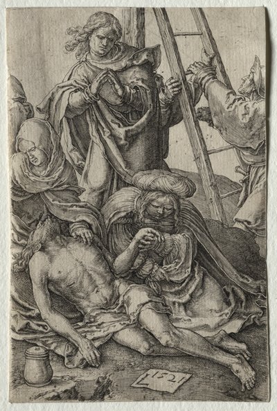 Lidenskaben: Nedstigning fra korset af Lucas van Leyden