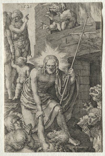 The Passion: Descent into Limbo, 1521. af Lucas van Leyden