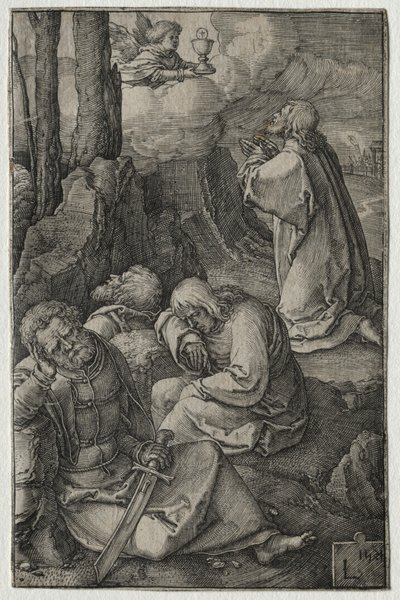 The Passion: The Agony in the Garden, 1521. af Lucas van Leyden