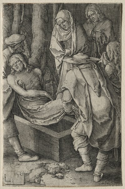 The Passion: The Burial of Christ, 1521. af Lucas van Leyden