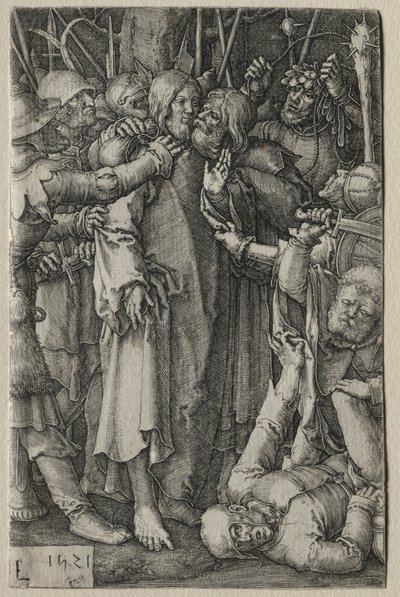 The Passion: The Capture of Jesus, 1521. af Lucas van Leyden